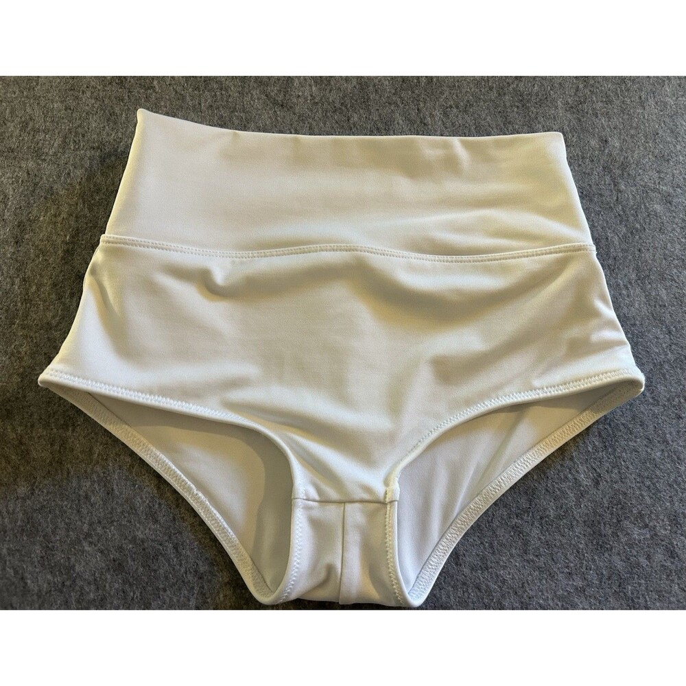 Victorias Secret White Shortie High Waist Bikini Bottom XS, Swim Bachelorette